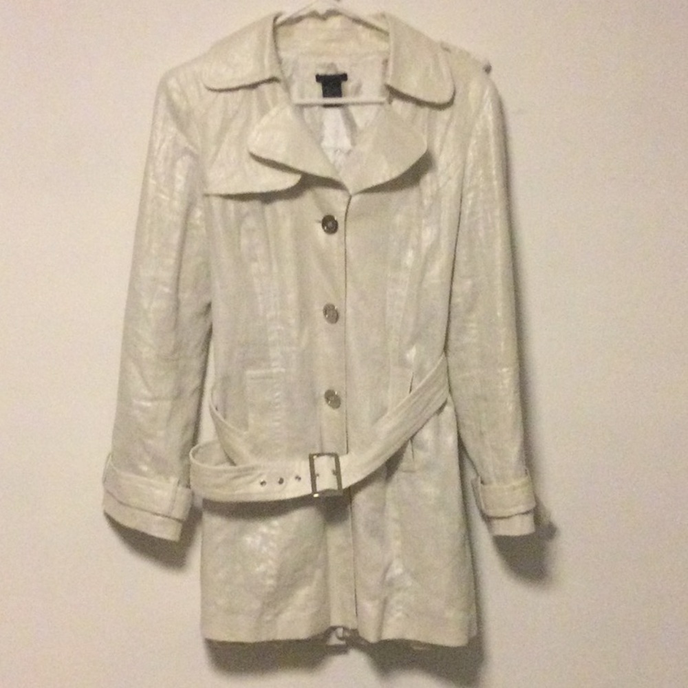 Nue Options Petites Pleated Trench Coat